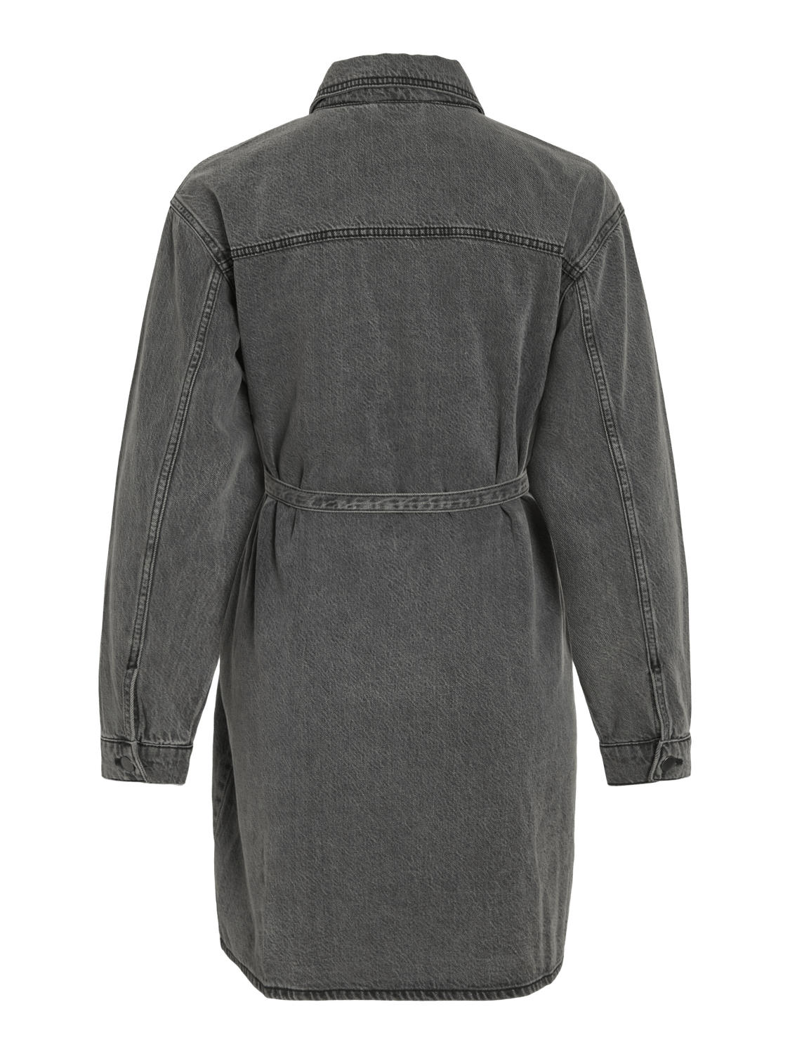 VIKIKI Short Dress - Dark Grey Denim - VERO MODA & VILA Bergvik